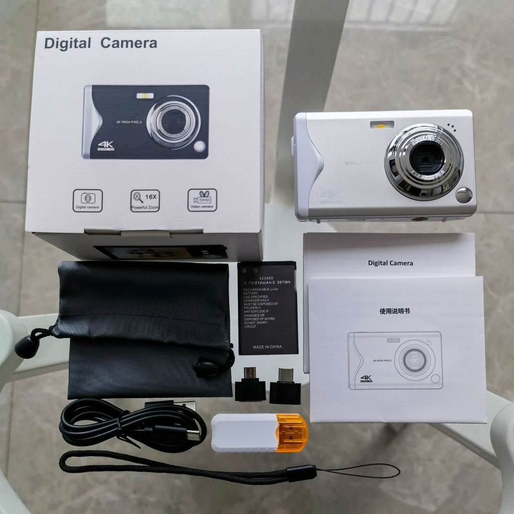2023 New Student Camera 4K HD 3-Inch Autofocus